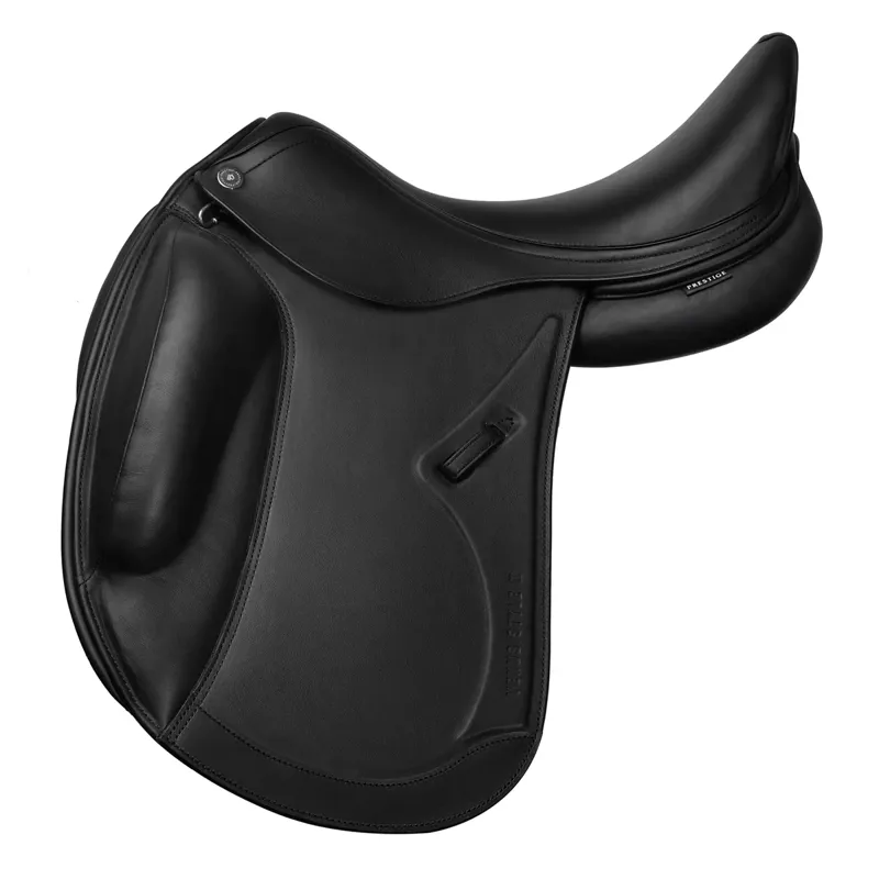 Prestige Venus Style K Mono Flap Dressage Saddle - Black - 17 
